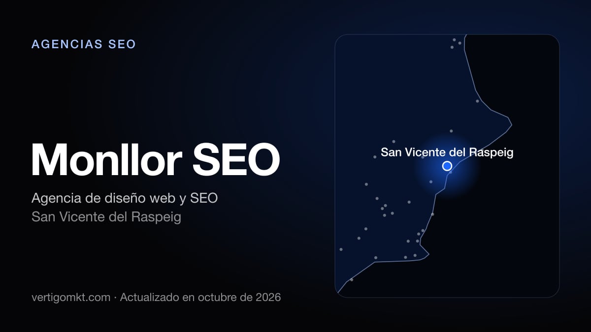 Monllor SEO, agencia SEO en San Vicente del Raspeig: puesto 10 del ranking de las mejores agencias SEO en Elche
