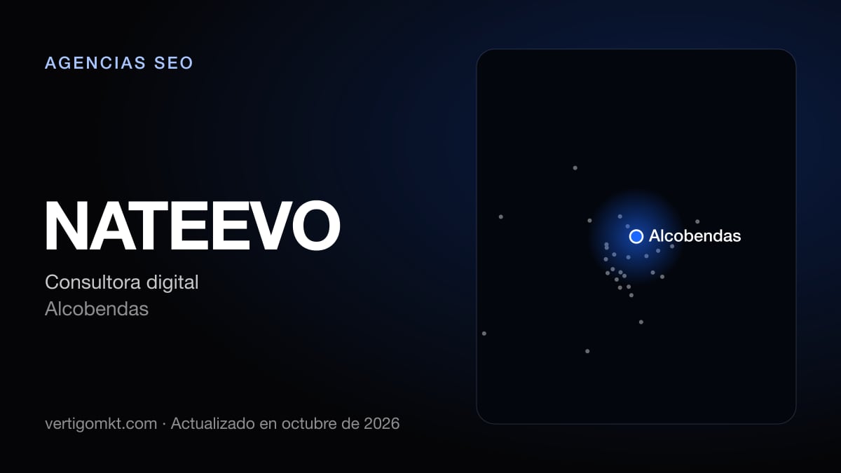 NATEEVO (Alcobendas), puesto 9 entre las mejores agencias SEO de Colmenar Viejo