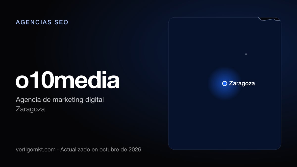 o10media, agencia SEO en Zaragoza: puesto 6 del ranking de las mejores agencias SEO en Zaragoza