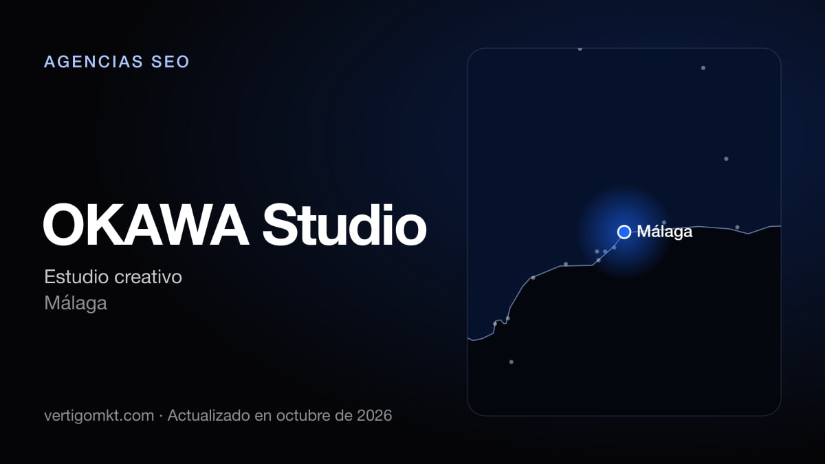 Mejores agencias SEO en Málaga, puesto 8: OKAWA Studio, con sede en Málaga