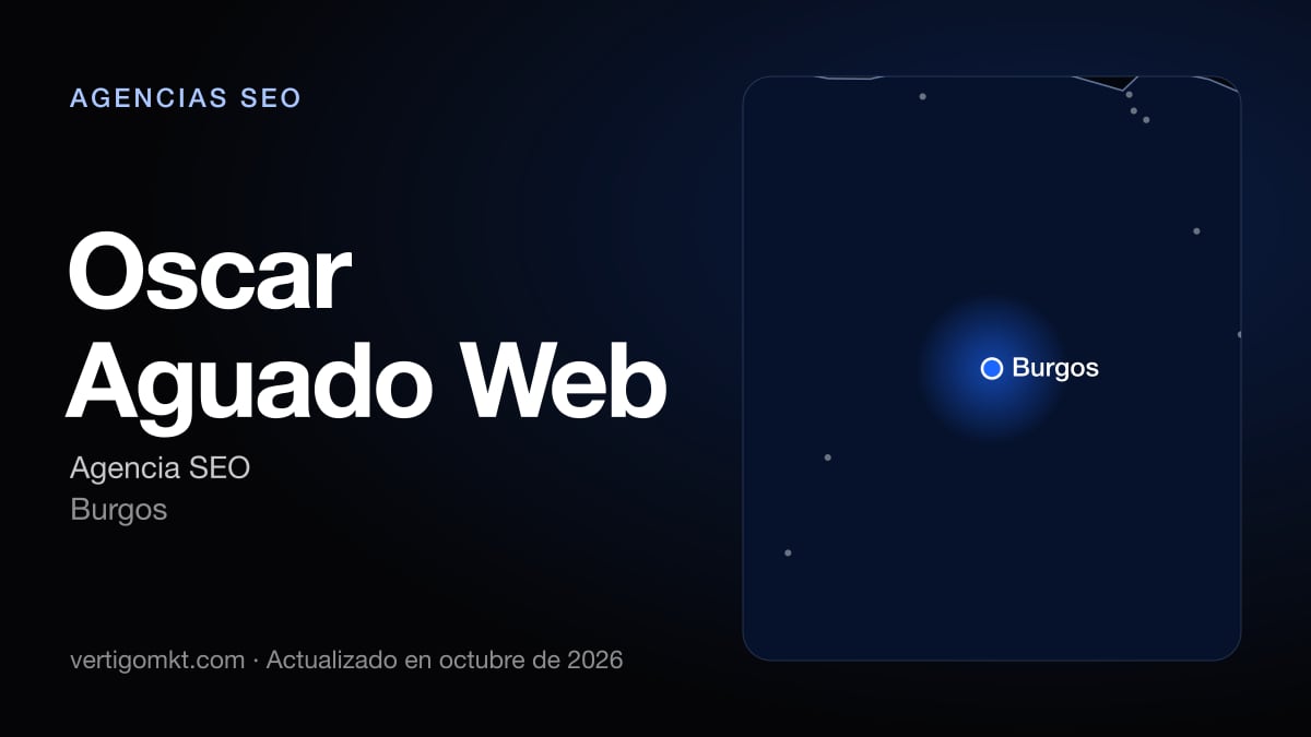 Mejores agencias SEO en Burgos, puesto 2: Oscar Aguado Web, con sede en Burgos