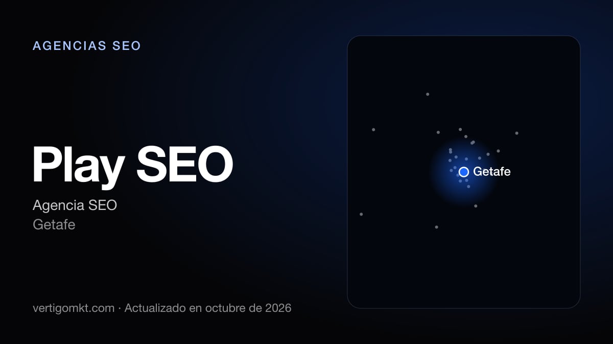 Mejores agencias SEO en Alcorcón, puesto 9: Play SEO, con sede en Getafe