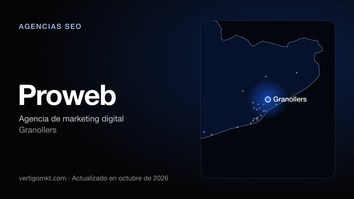 Proweb, agencia SEO en Granollers: puesto 8 del ranking de las mejores agencias SEO en Vic
