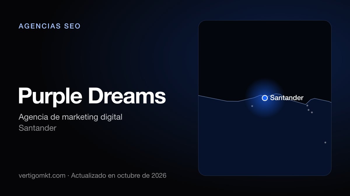 Purple Dreams (Santander), puesto 4 entre las mejores agencias SEO de Santander