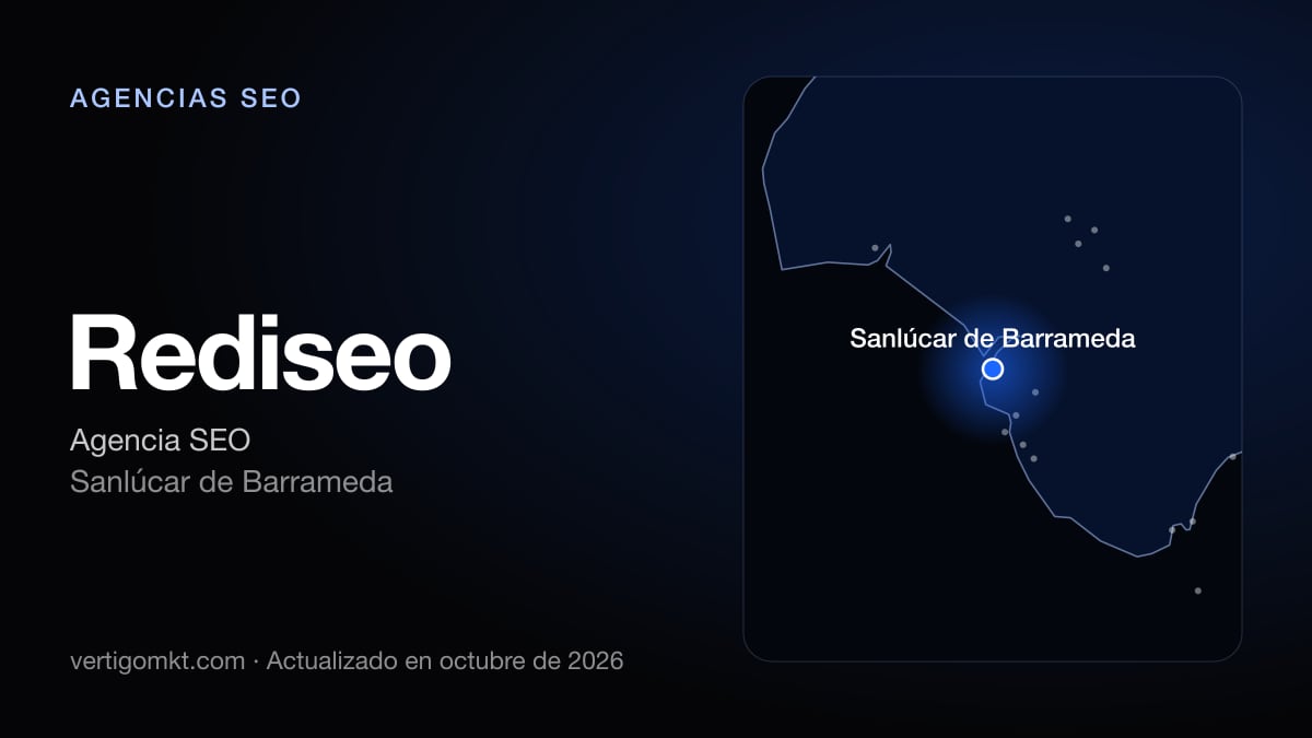 Rediseo (Sanlúcar de Barrameda), puesto 6 entre las mejores agencias SEO de Sanlúcar de Barrameda