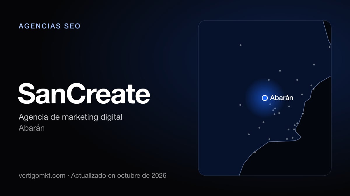 Mejores agencias SEO en Archena, puesto 10: SanCreate, con sede en Abarán