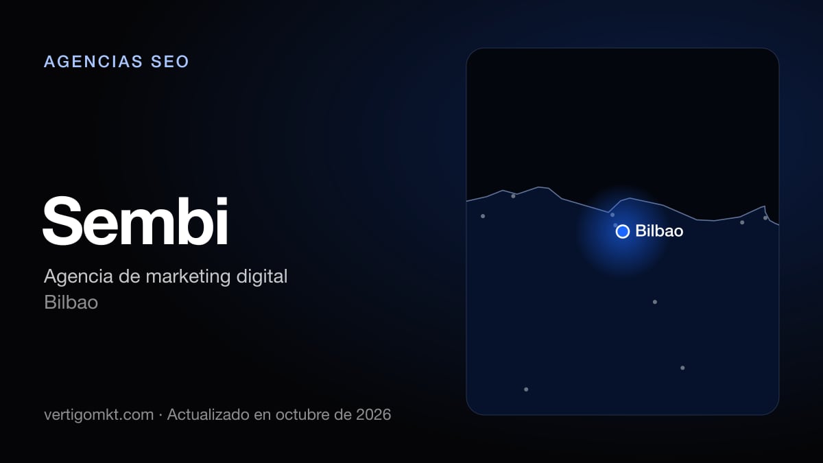 Mejores agencias SEO en Bilbao, puesto 8: Sembi, con sede en Bilbao