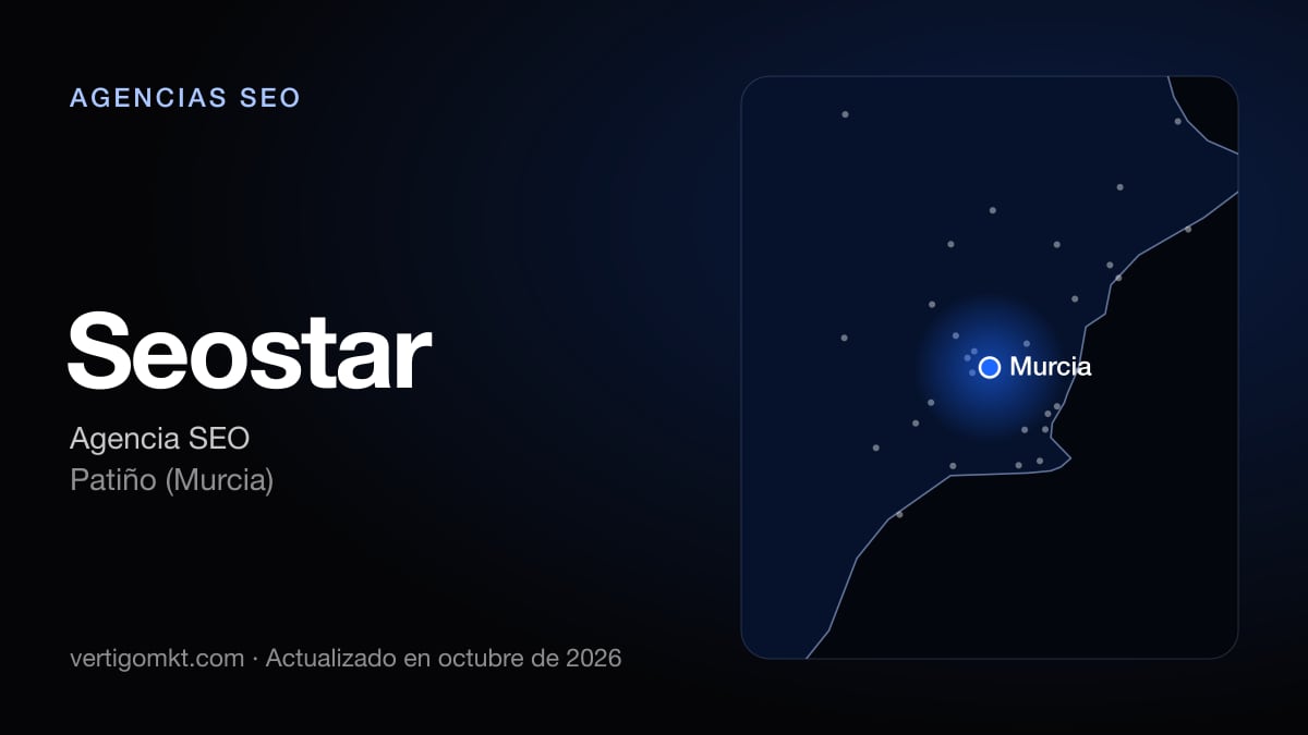 Mejores agencias SEO en Lorca, puesto 3: Seostar, con sede en Patiño (Murcia)
