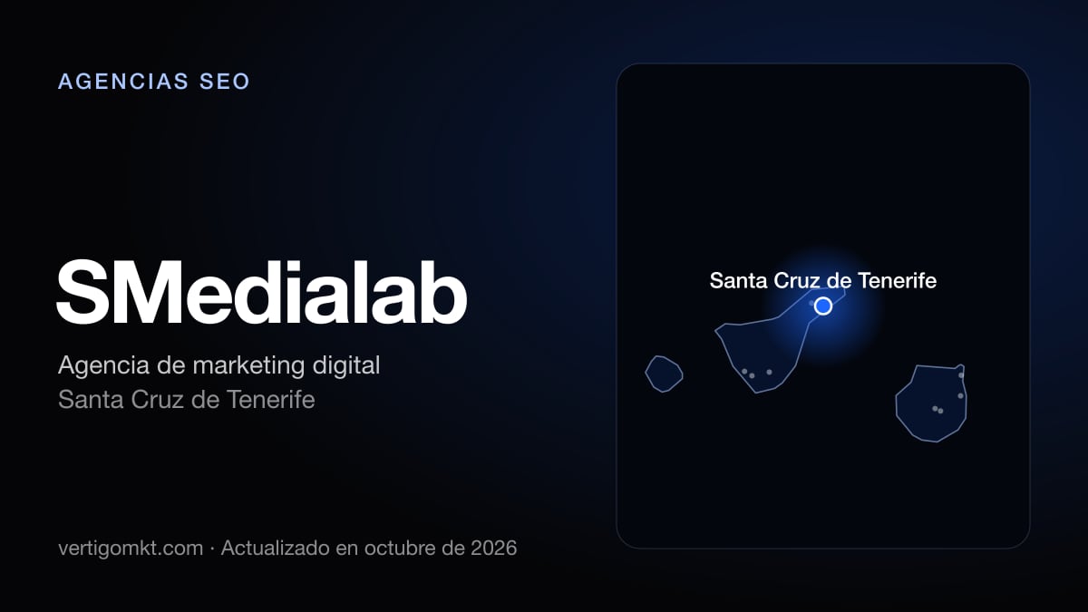 Mejores agencias SEO en Adeje, puesto 4: SMedialab, con sede en Santa Cruz de Tenerife