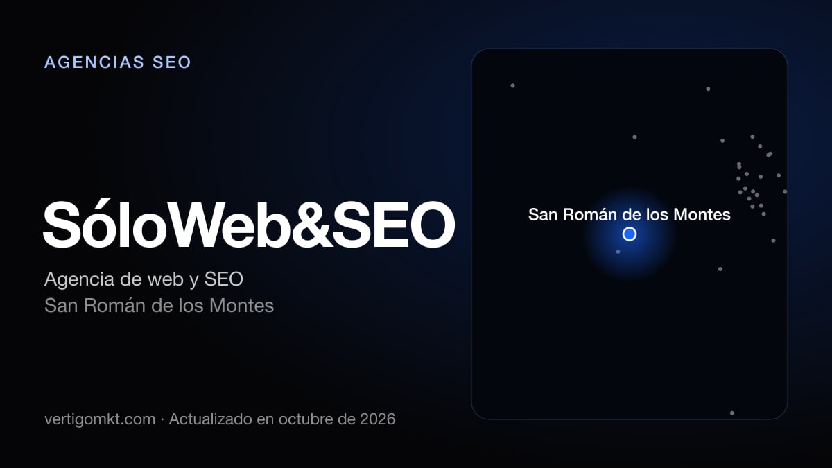 SóloWeb&SEO (San Román de los Montes), puesto 8 entre las mejores agencias SEO de Talavera de la Reina