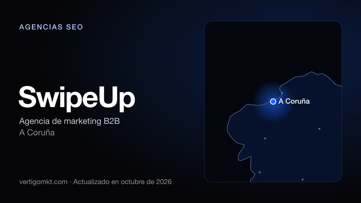 Mejores agencias SEO en Ferrol, puesto 5: SwipeUp, con sede en A Coruña