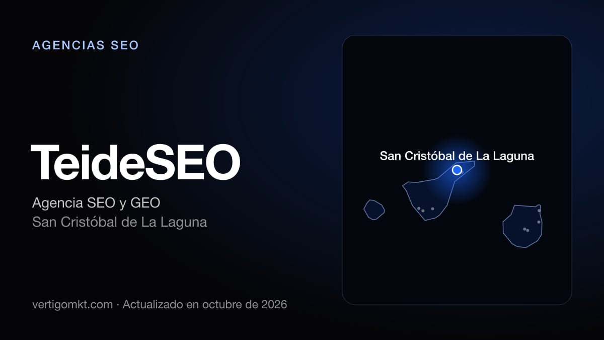 TeideSEO, agencia SEO en San Cristóbal de La Laguna: puesto 2 del ranking de las mejores agencias SEO en Adeje