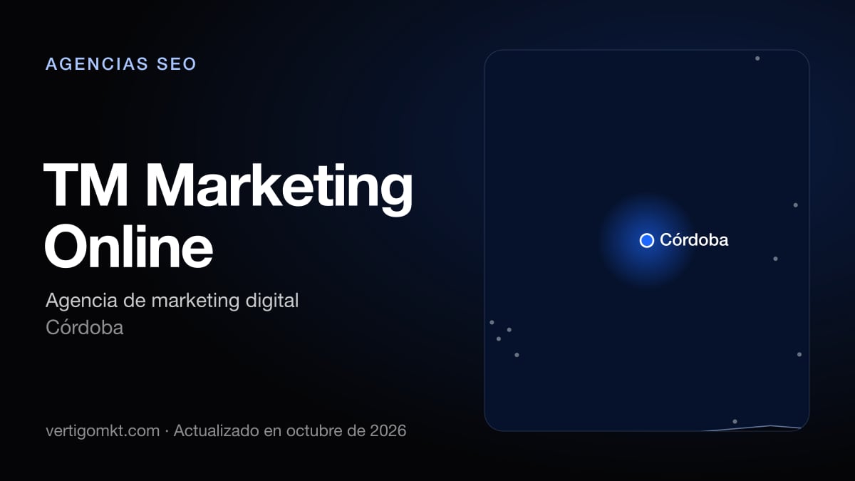TM Marketing Online, agencia SEO en Córdoba: puesto 5 del ranking de las mejores agencias SEO en Córdoba