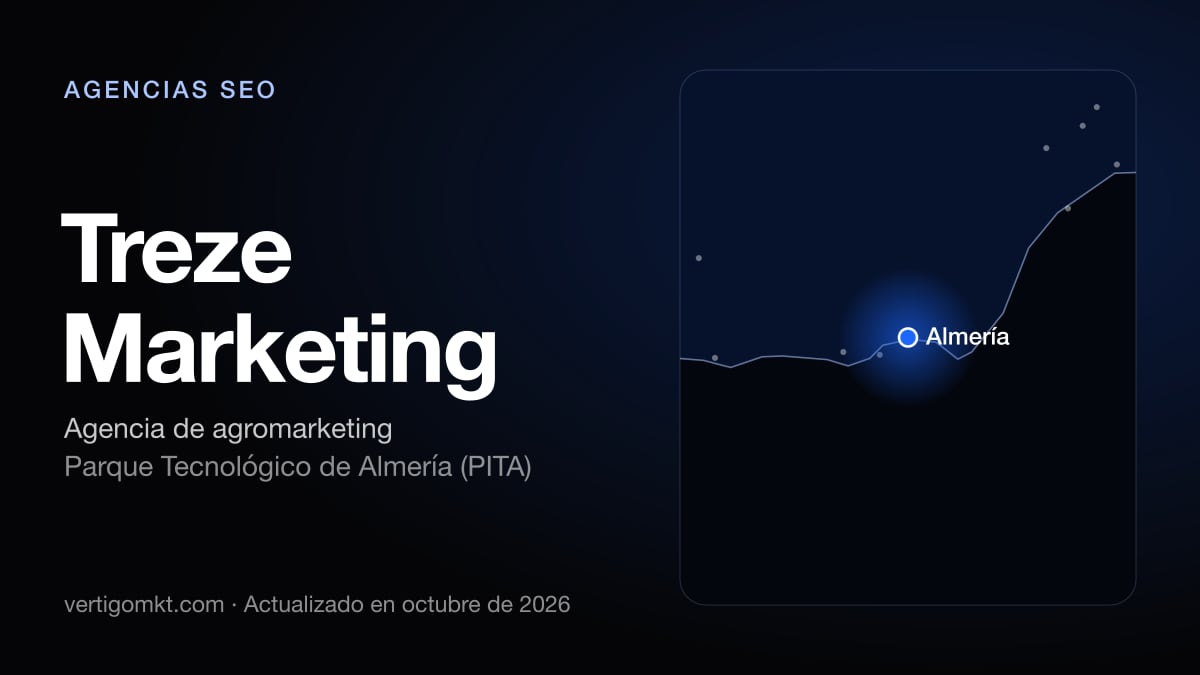 Mejores agencias SEO en El Ejido, puesto 5: Treze Marketing, con sede en Parque Tecnológico de Almería (PITA)