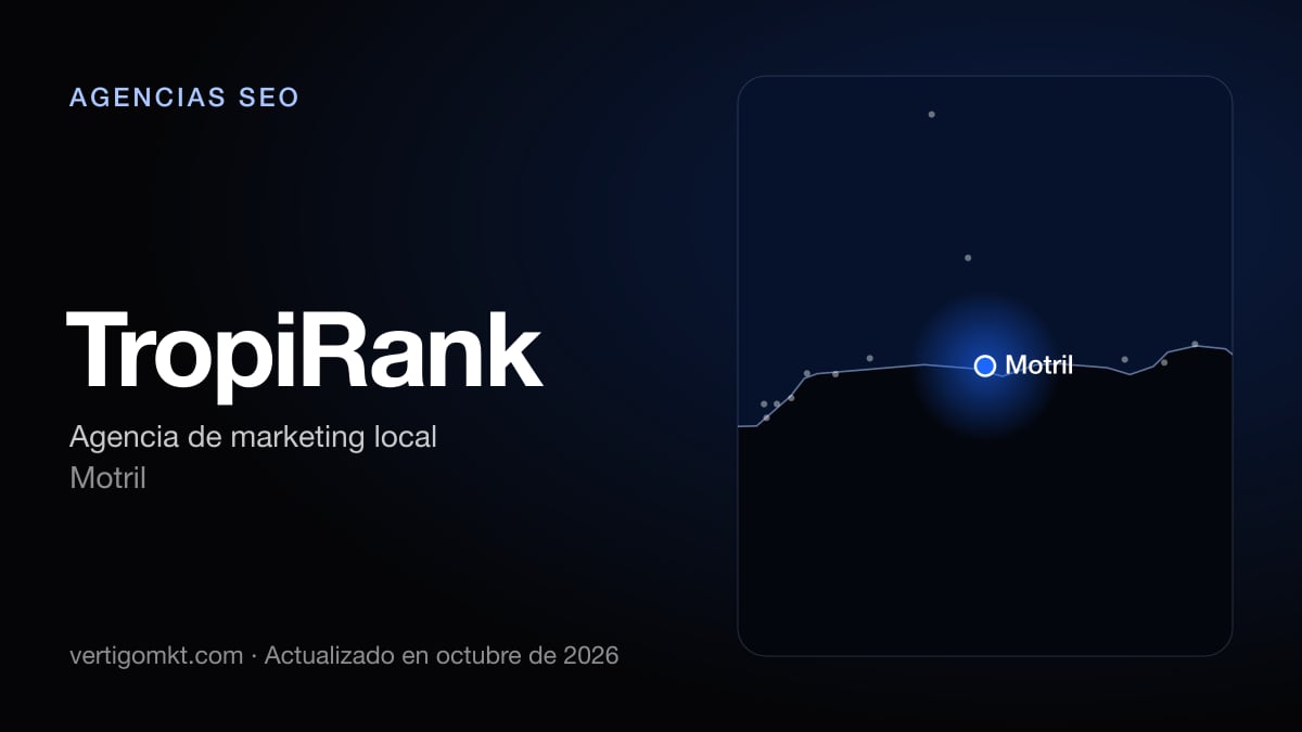 TropiRank, agencia SEO en Motril: puesto 2 del ranking de las mejores agencias SEO en Motril