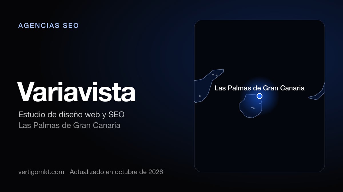 Mejores agencias SEO en Telde, puesto 3: Variavista, con sede en Las Palmas de Gran Canaria