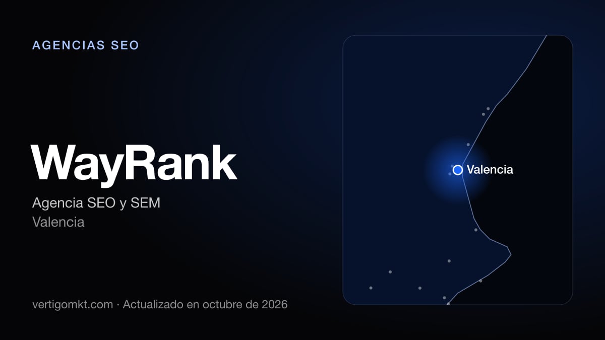 WayRank, agencia SEO en Valencia: puesto 10 del ranking de las mejores agencias SEO en Valencia