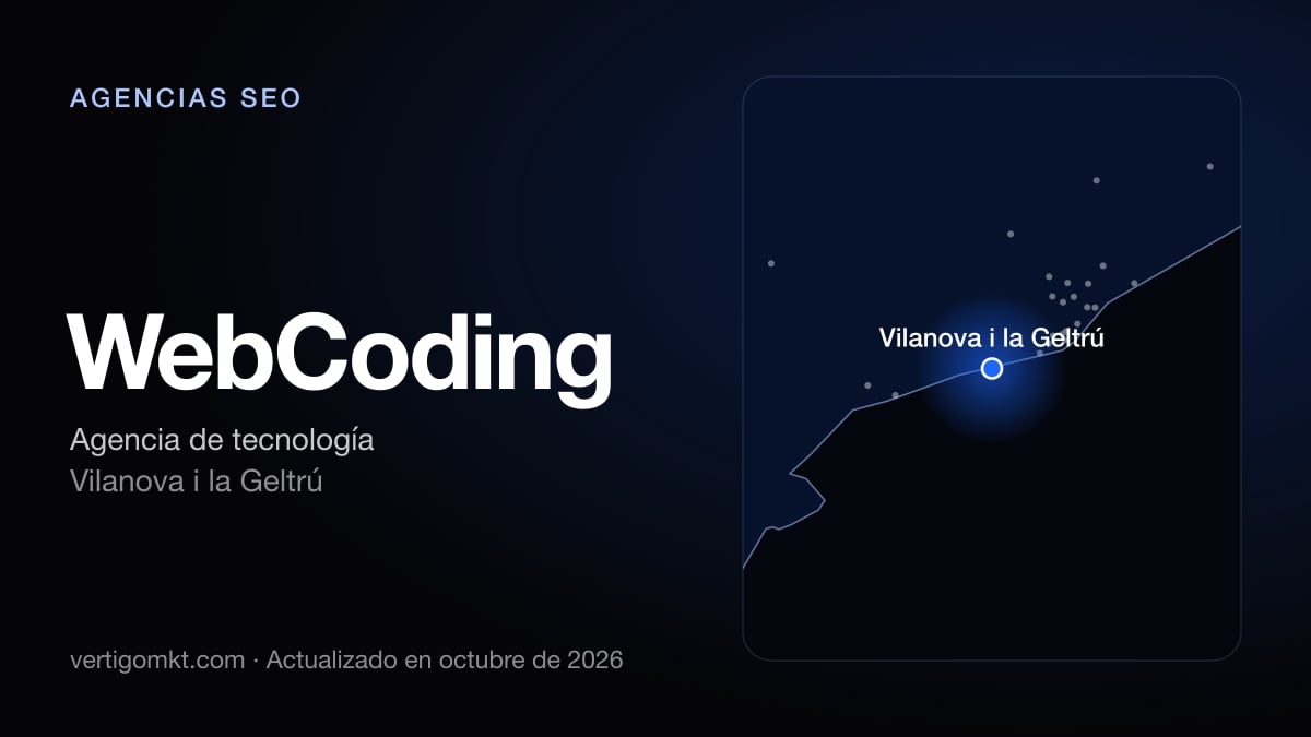 WebCoding (Vilanova i la Geltrú), puesto 10 entre las mejores agencias SEO de Vilanova i la Geltrú