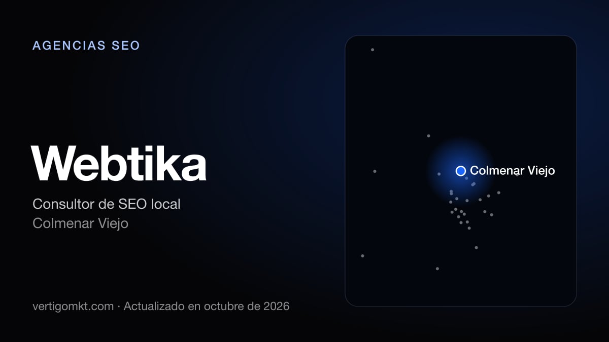 Mejores agencias SEO en Colmenar Viejo, puesto 7: Webtika, con sede en Colmenar Viejo