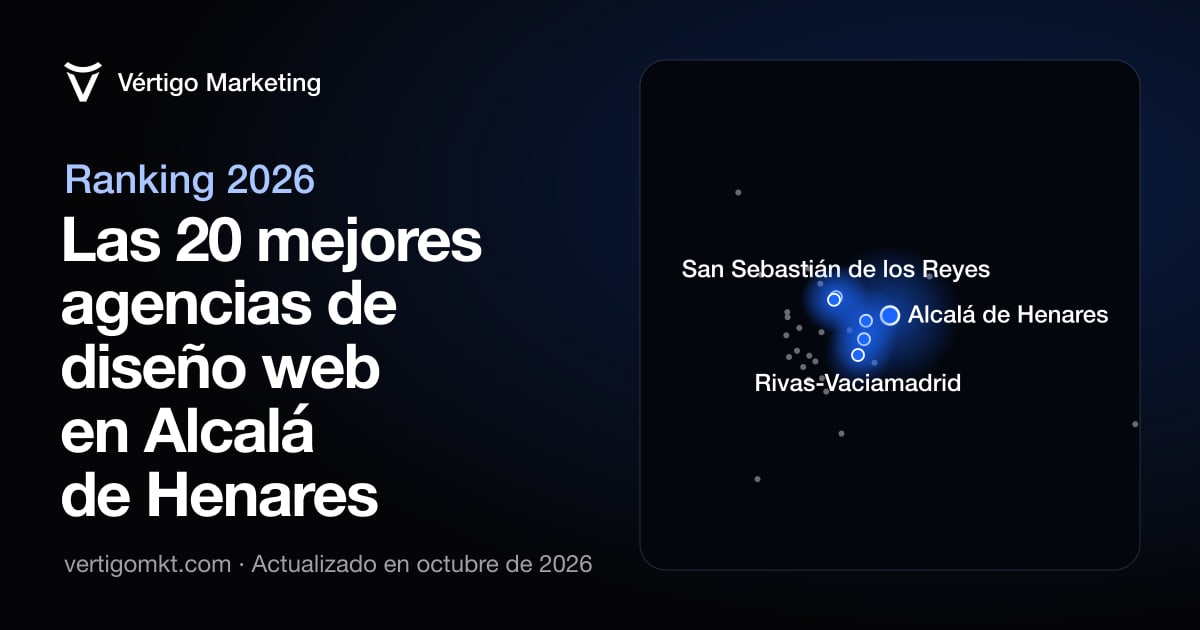 Las mejores agencias de diseño web en Alcalá de Henares, colocadas en el mapa según su sede