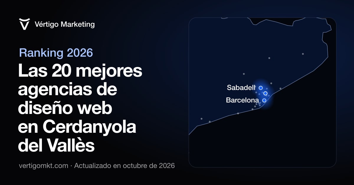 Mapa de las mejores agencias de diseño web de Cerdanyola del Vallès y las localidades desde las que trabajan