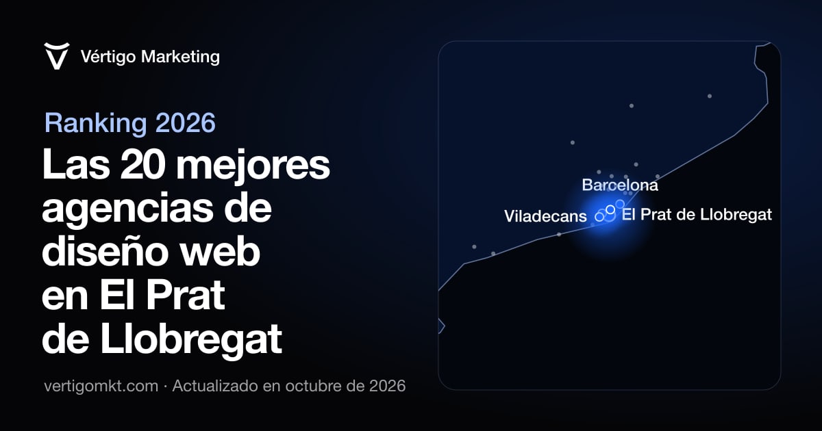 Mapa de las mejores agencias de diseño web de El Prat de Llobregat y las localidades desde las que trabajan