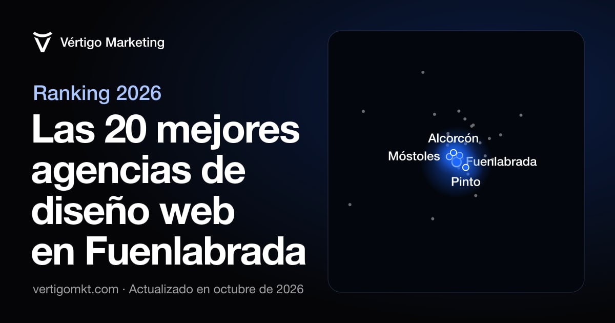 Mapa de las mejores agencias de diseño web de Fuenlabrada y las localidades desde las que trabajan