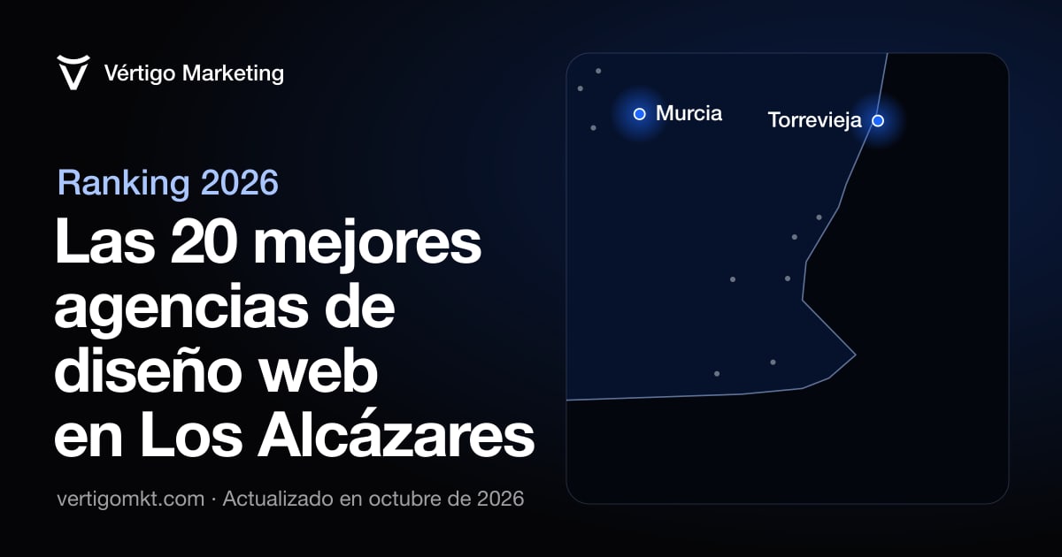 Mapa de las mejores agencias de diseño web de Los Alcázares y las localidades desde las que trabajan