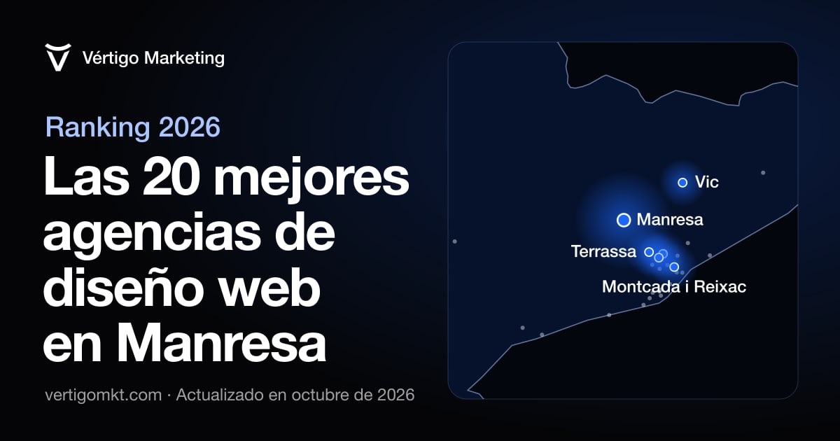 Mapa de las mejores agencias de diseño web de Manresa y las localidades desde las que trabajan