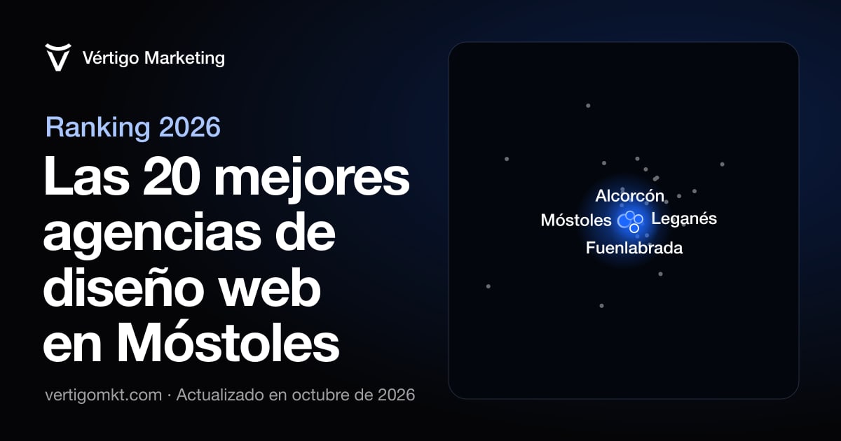 Mapa de las mejores agencias de diseño web de Móstoles y las localidades desde las que trabajan