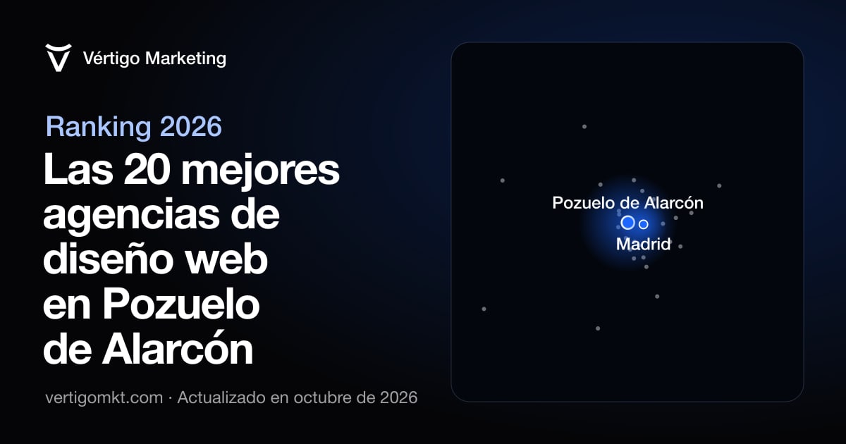 Las mejores agencias de diseño web en Pozuelo de Alarcón, colocadas en el mapa según su sede