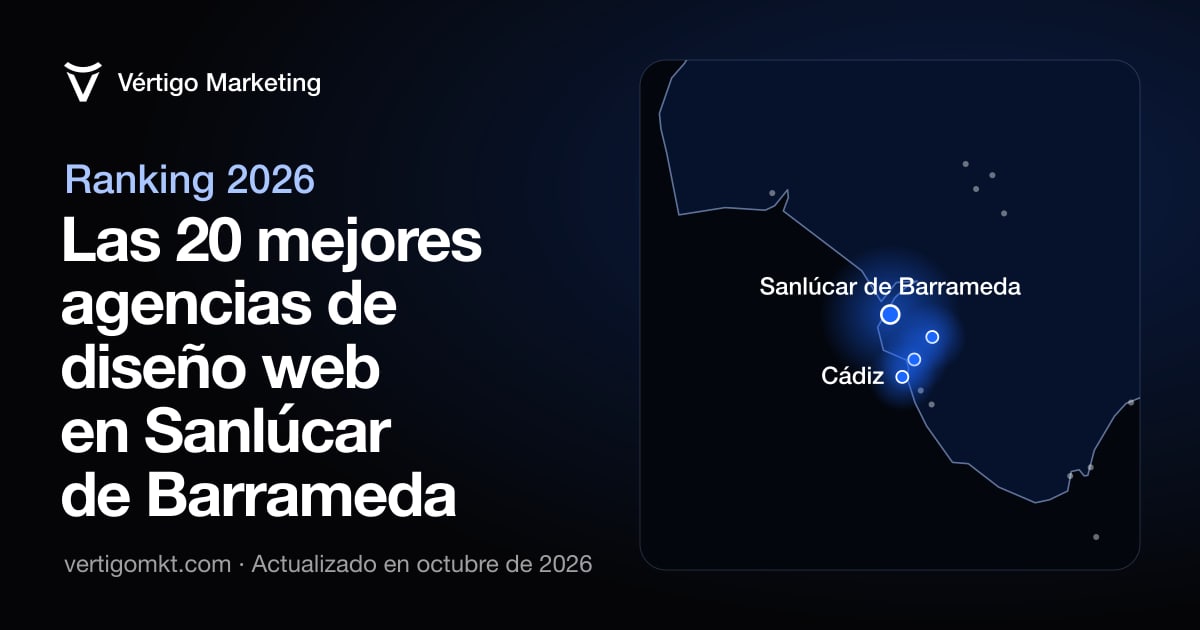 Mapa de las mejores agencias de diseño web de Sanlúcar de Barrameda y las localidades desde las que trabajan