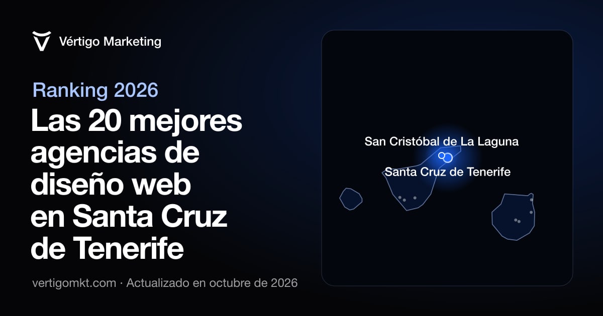 Mapa de las mejores agencias de diseño web de Santa Cruz de Tenerife y las localidades desde las que trabajan