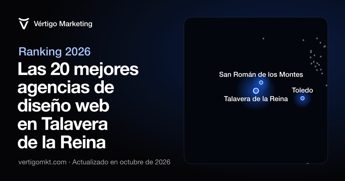 Las mejores agencias de diseño web en Talavera de la Reina, colocadas en el mapa según su sede