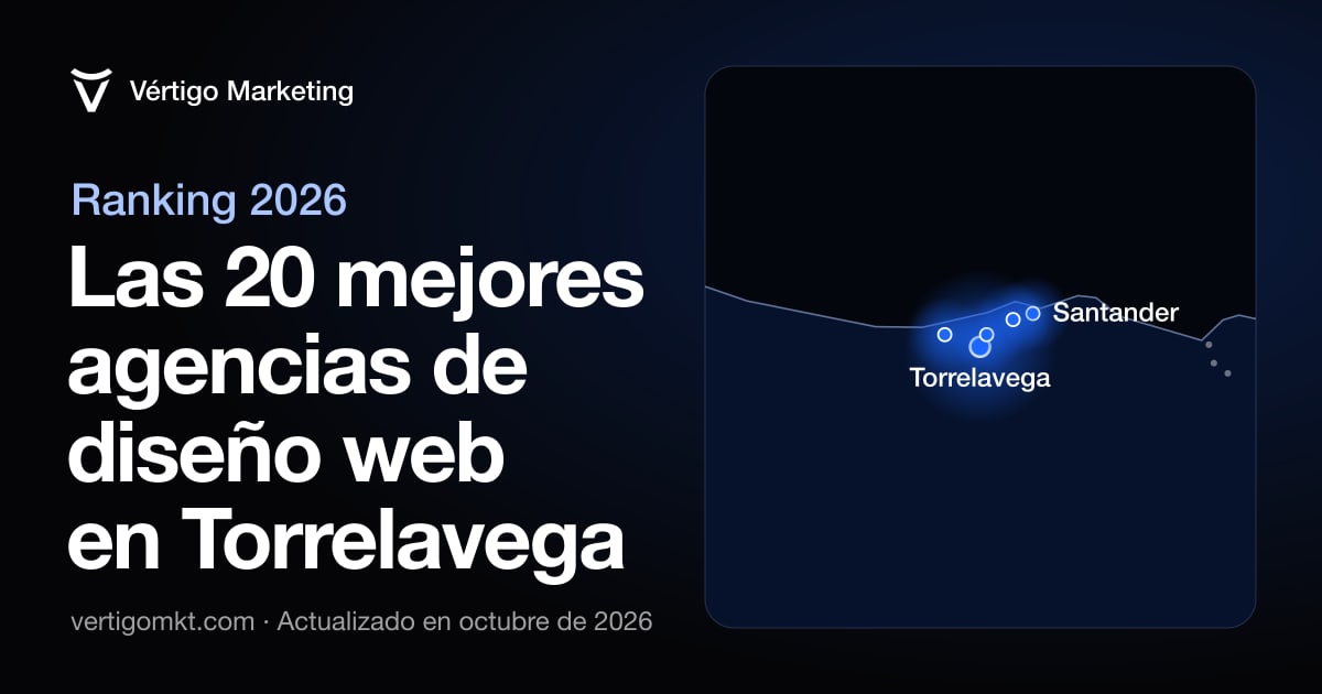 Mapa de las mejores agencias de diseño web de Torrelavega y las localidades desde las que trabajan