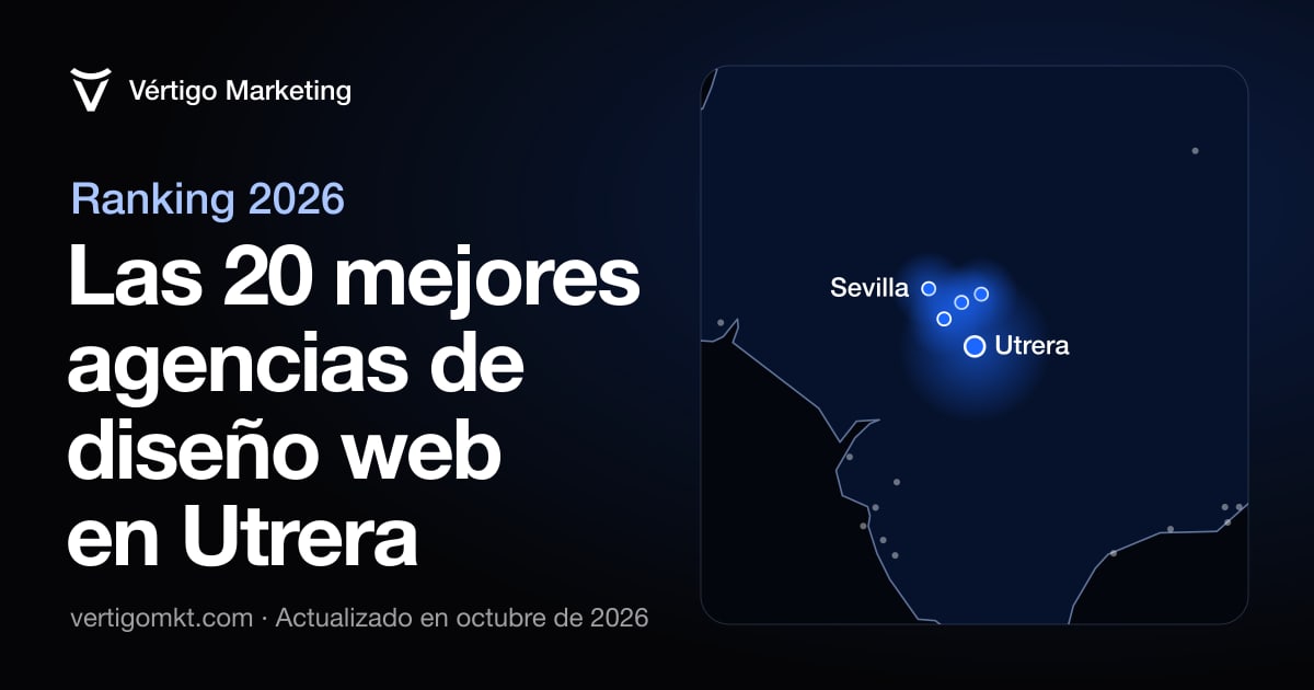 Las mejores agencias de diseño web en Utrera, colocadas en el mapa según su sede