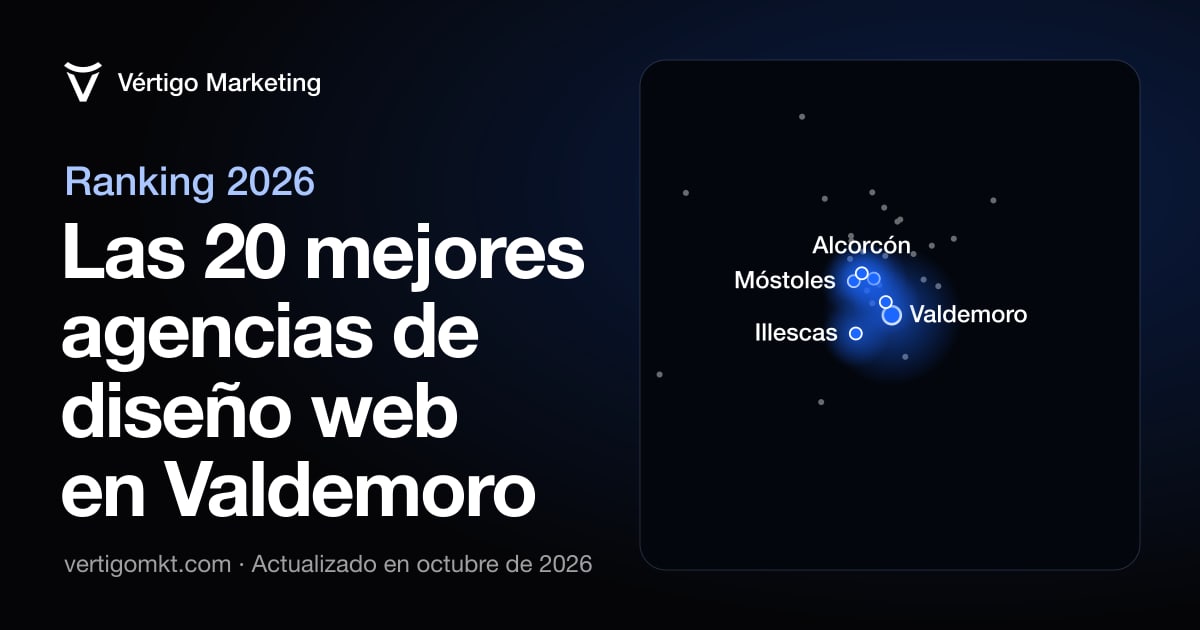 Mapa de las mejores agencias de diseño web de Valdemoro y las localidades desde las que trabajan