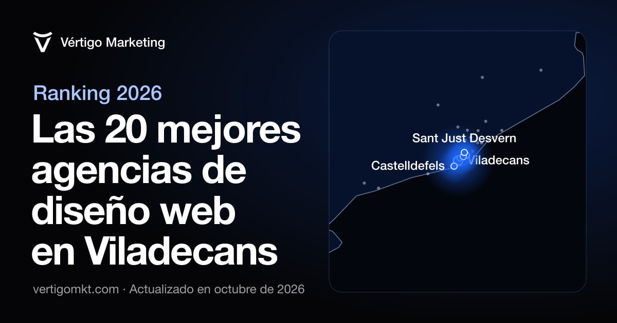 Las mejores agencias de diseño web en Viladecans, colocadas en el mapa según su sede