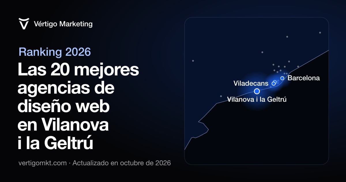 Las mejores agencias de diseño web en Vilanova i la Geltrú, colocadas en el mapa según su sede