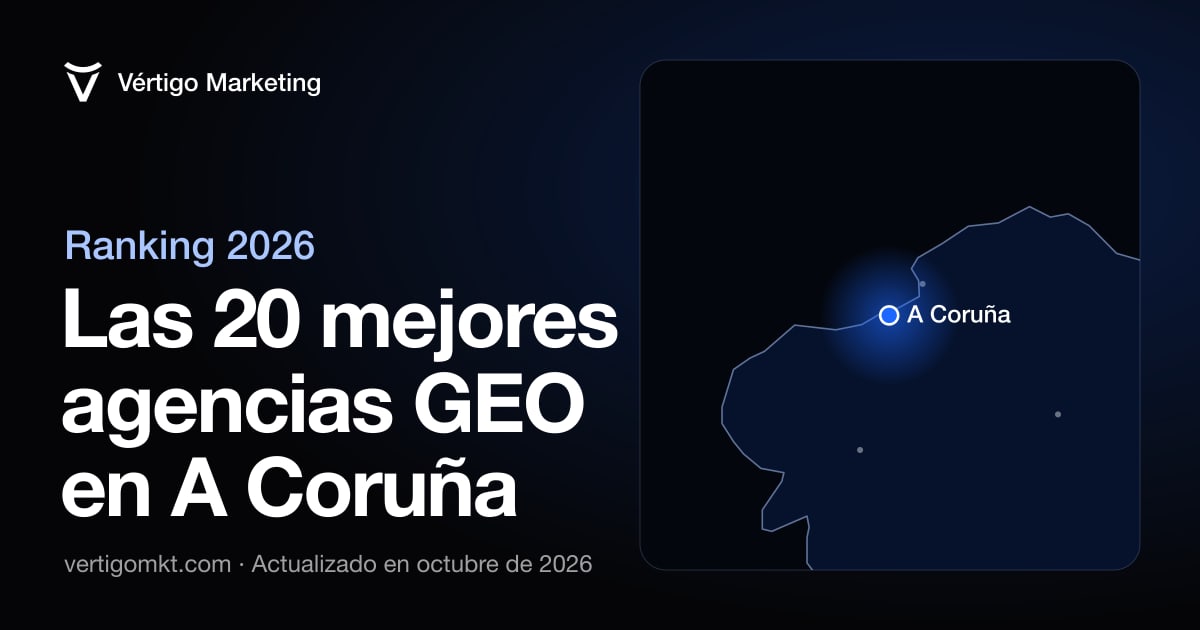 Las mejores agencias de posicionamiento en IA en A Coruña, situadas en el mapa por su sede
