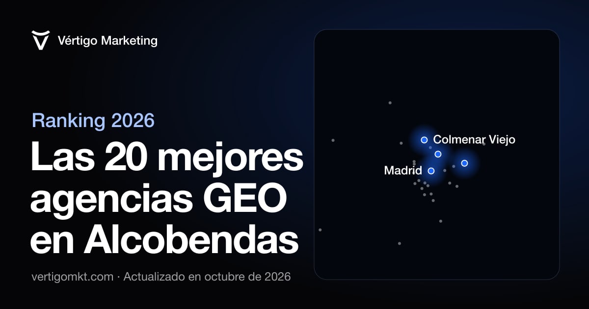 Las mejores agencias de posicionamiento en IA en Alcobendas, situadas en el mapa por su sede