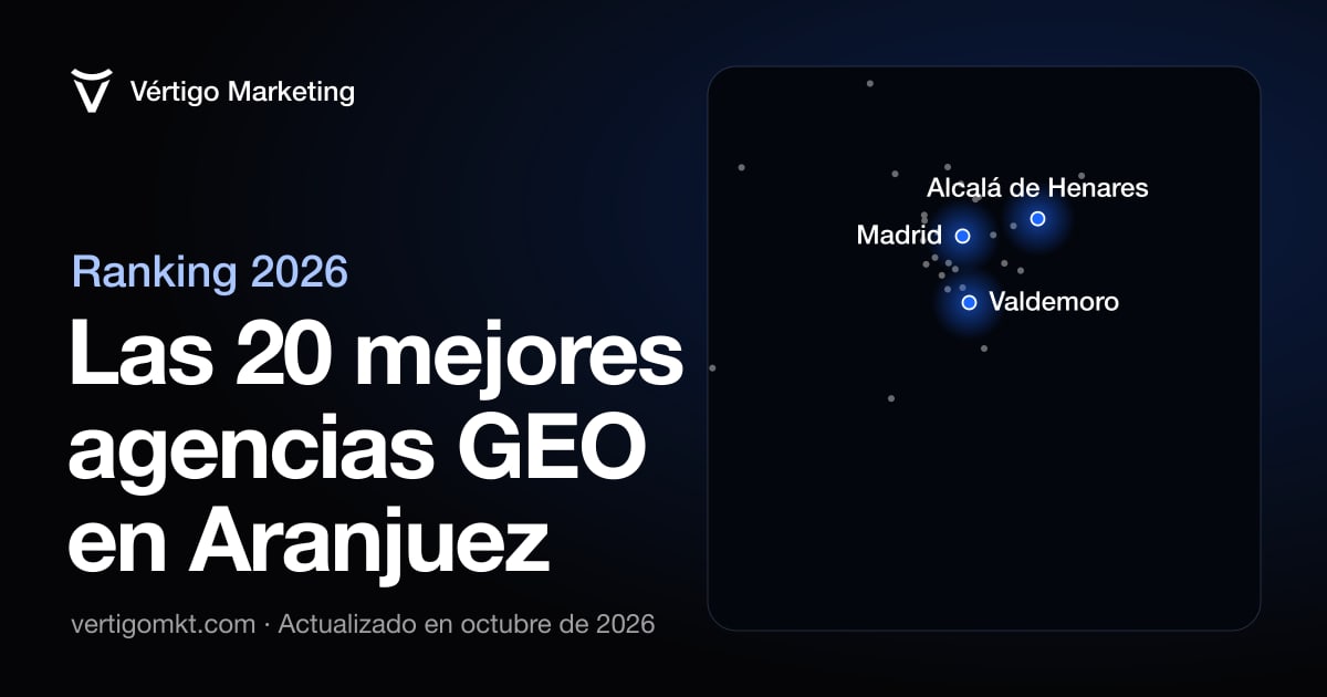 Mejores agencias GEO en Aranjuez: mapa con las localidades donde tienen su sede
