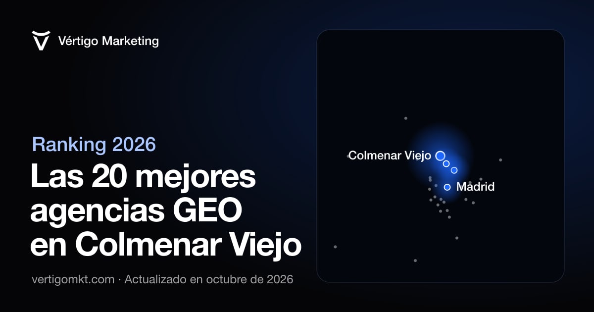 Las mejores agencias de posicionamiento en IA en Colmenar Viejo, situadas en el mapa por su sede