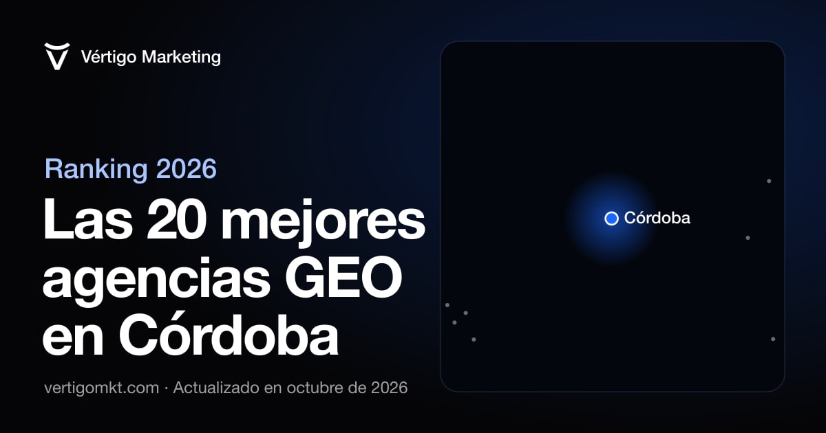 Las mejores agencias de posicionamiento en IA en Córdoba, situadas en el mapa por su sede