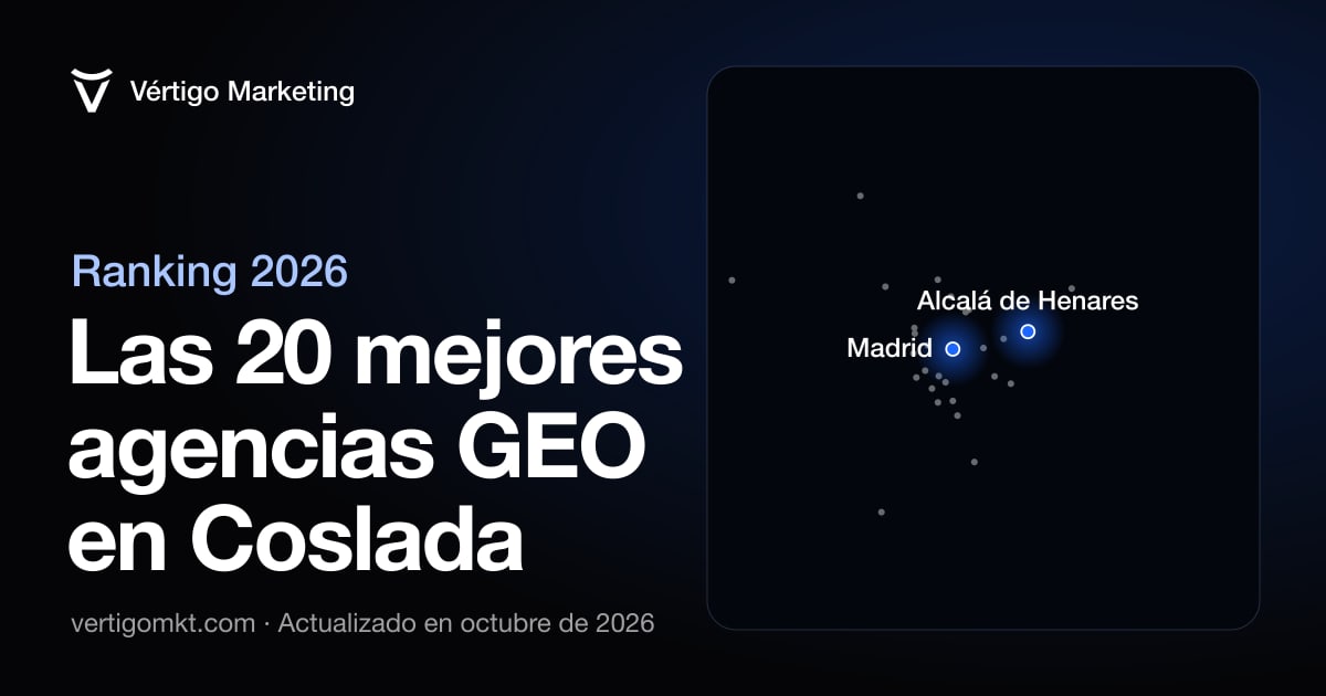 Las mejores agencias de posicionamiento en IA en Coslada, situadas en el mapa por su sede