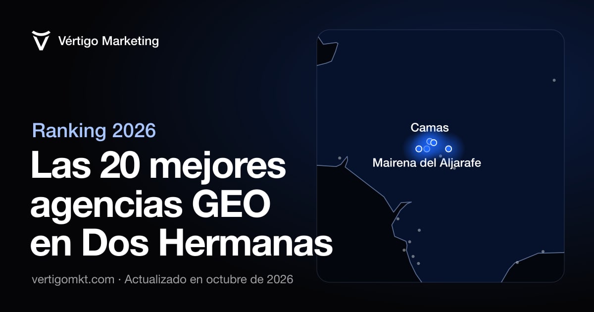 Las mejores agencias de posicionamiento en IA en Dos Hermanas, situadas en el mapa por su sede