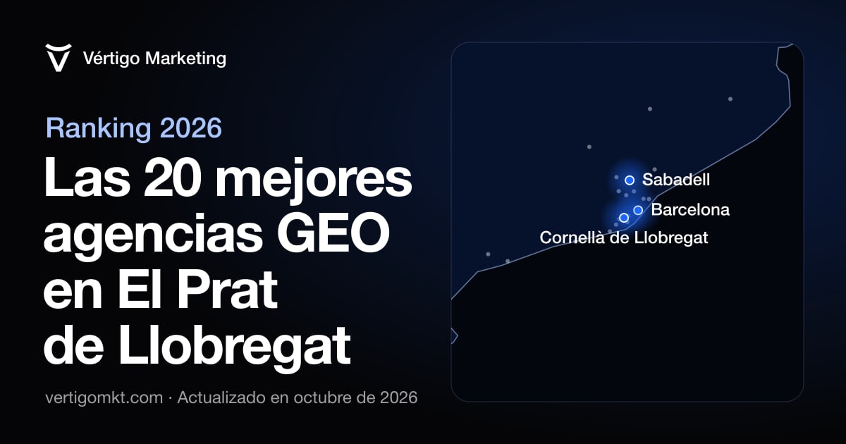 Las mejores agencias de posicionamiento en IA en El Prat de Llobregat, situadas en el mapa por su sede