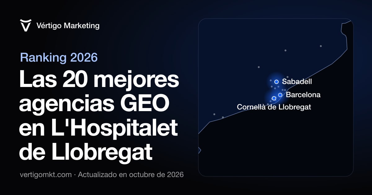 Las mejores agencias de posicionamiento en IA en L'Hospitalet de Llobregat, situadas en el mapa por su sede