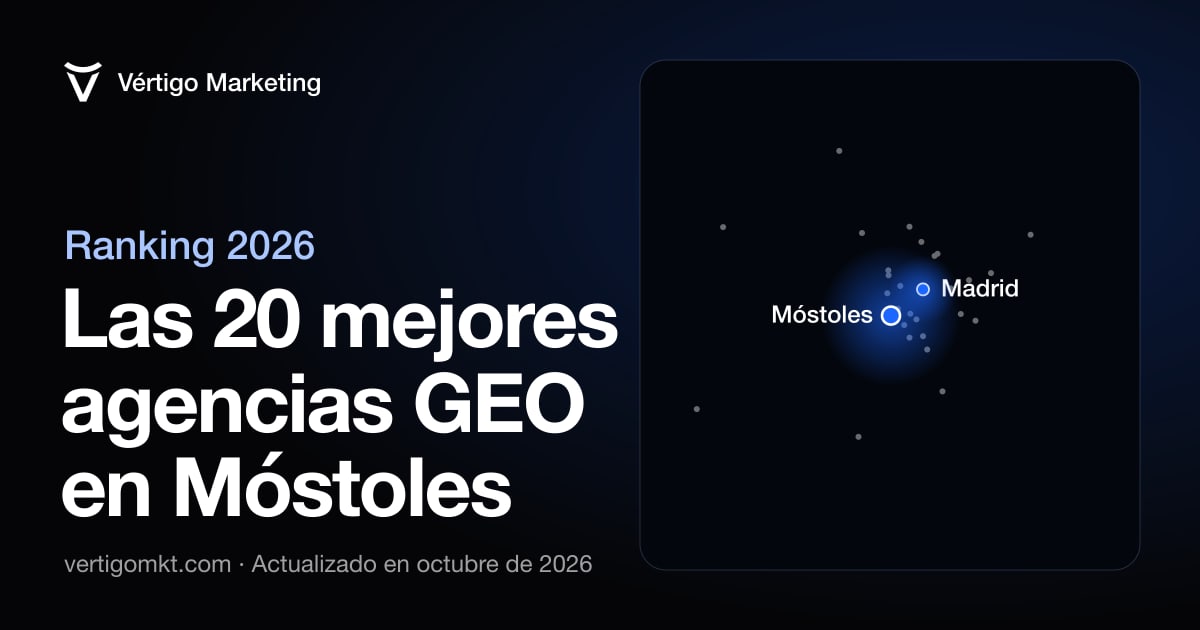 Las mejores agencias de posicionamiento en IA en Móstoles, situadas en el mapa por su sede