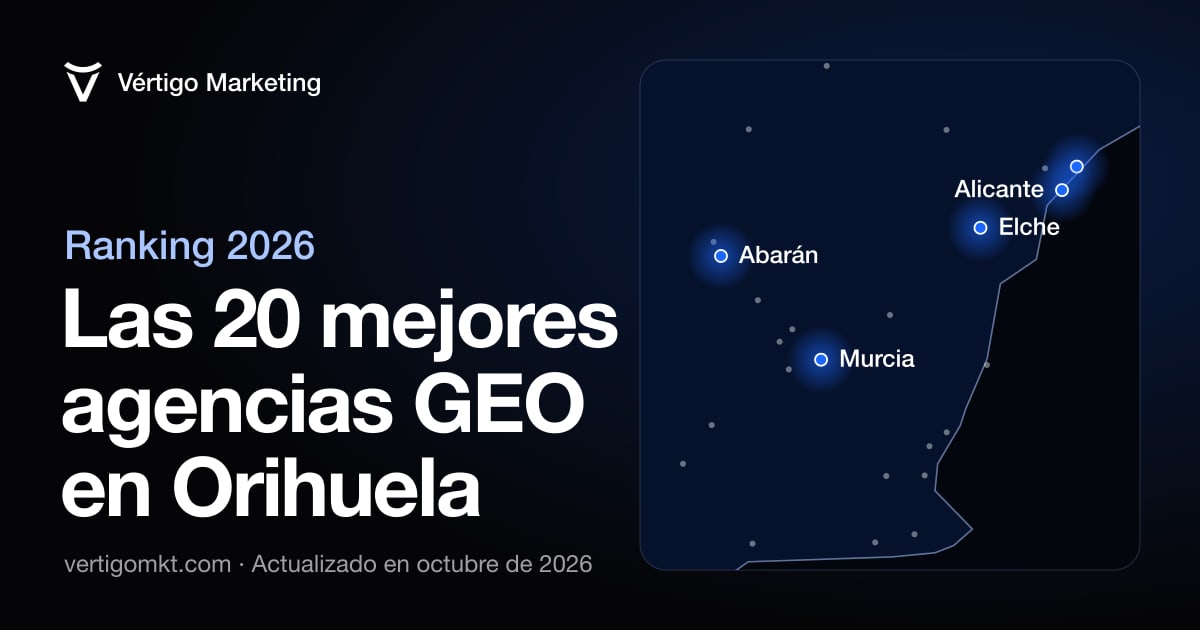 Las mejores agencias de posicionamiento en IA en Orihuela, situadas en el mapa por su sede